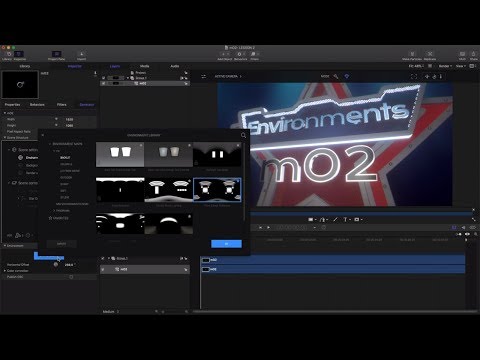 Learn how to work with Environments in mO2 Apple Motion & FCPX Plugin