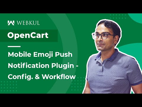 OpenCart Mobile Emoji Push Notification Plugin - Workflow
