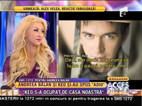Keo: "Andreea vrea copii acum, eu nu"