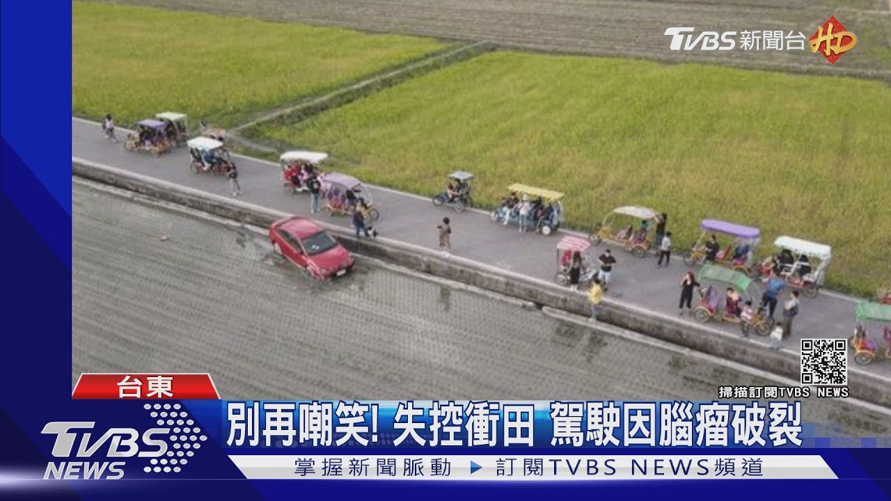 別再嘲笑!失控衝田 女駕駛因腦瘤破裂