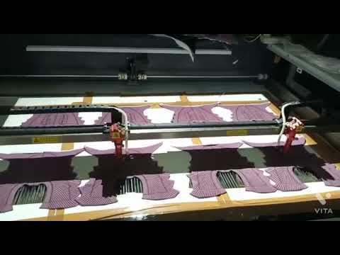 Double Head Laser Cutting Machine With Projector