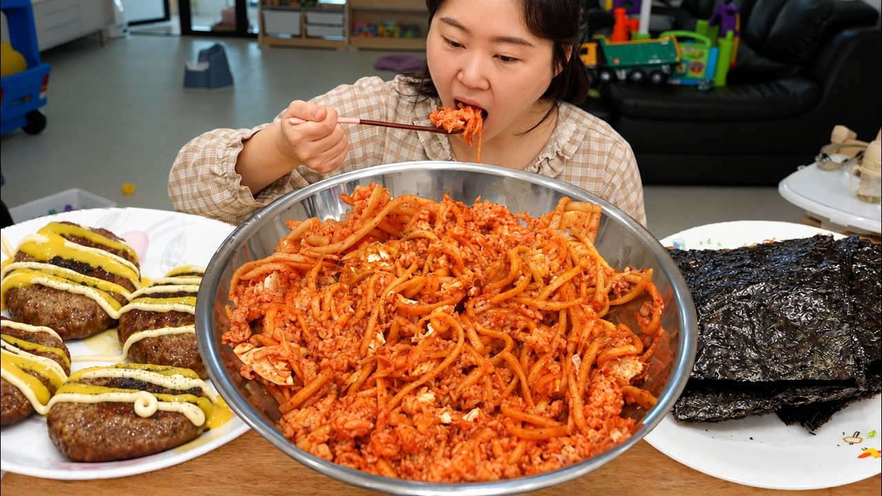 제철 무로 만든 무생채 비빔밥과 소고기 뭇국, 떡갈비, 김! 가을철 가정식 먹방🤤MUKBANG