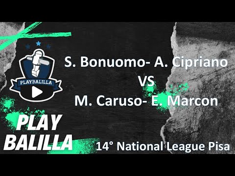 S.Bonuomo-A. Cipriano VS E. Marcon  M. Caruso 14° National League Pisa