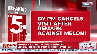 'Offensive Words': Italian Deputy PM Cancels US Visit After Trump's 'Meloni Begged For Pic' Remark