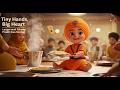 Sikh Baby S First Seva Tiny Hands Big Heart Animated Sikh Story Prabh Kaa Simran