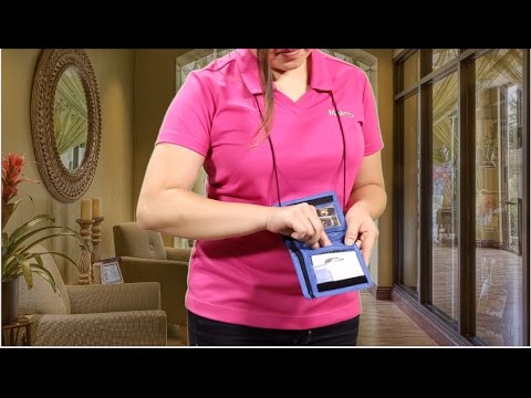 Bi-Fold Nylon Neck Wallet - Blank