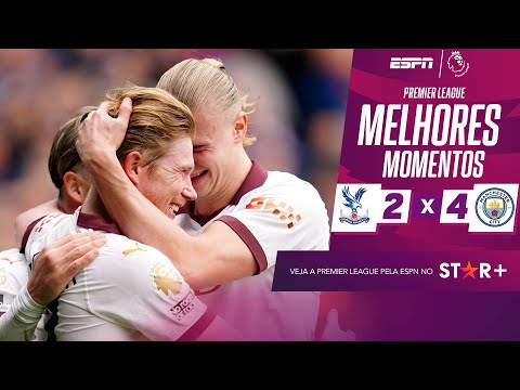 Gols e lances de Crystal Palace x Manchester City