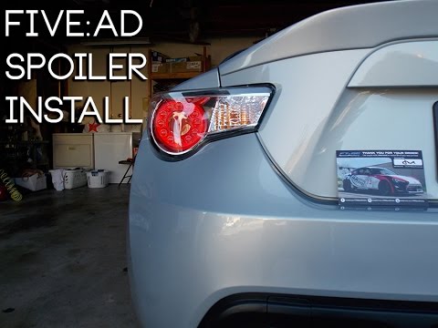 [FR-S/BRZ/GT-86] Five:AD rear spoiler install