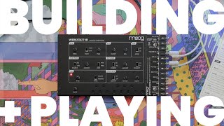 Video thumbnail for Building + Playing Moog Werkstatt-01 + CV Expander Analog Synthesizer Kit by Lightbath