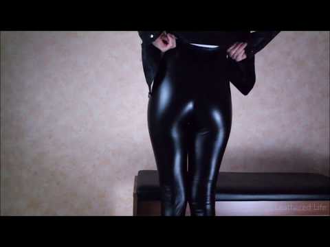 Kate 51 - Wetlook Leggings and Leather Jacket