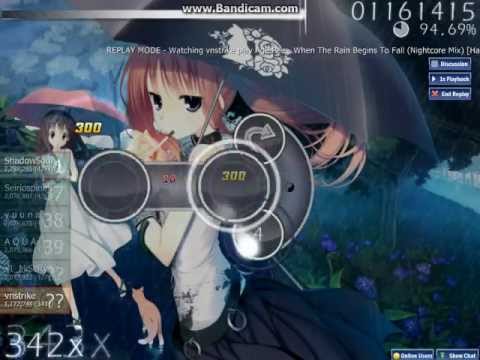 Osu ~ Age Pee - When The Rain Begins To Fall (Nightcore Mix) [Hard445]