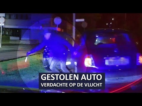 Politie |  Achtervolging gestolen auto | Verdachte gaat rennen