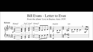 Bill Evans - Letter to Evan - Piano Transcription (Sheet Music in Description)
