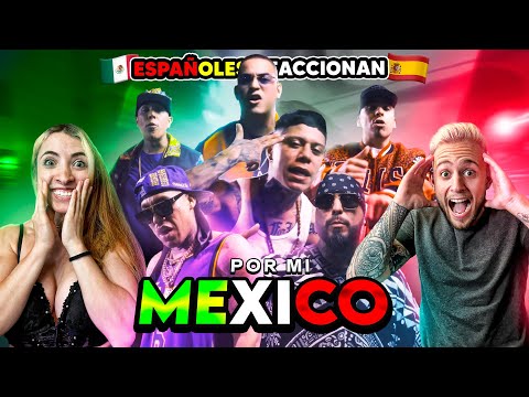 ESPAÑOLES REACCIONAN a Por MI MÉXICO REMIX 🇲🇽 Lefty SM, Santa Fe Klan, Dharius, C-Kan, MC Davo...