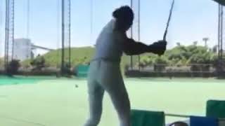 【久々の打ちっぱなしで練習】