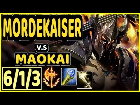 YANG (MORDEKAISER) vs MAOKAI - 6/1/3 KDA TOP CHALLENGER GAMEPLAY - BR