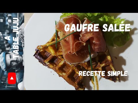 Recette gaufre bleu​