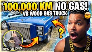 100,000KM Without Pumping Gas - Wood Gasifier V8 Truck