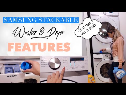 image-Can Samsung front load washer and dryer be stacked?
