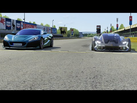 Rimac Nevera vs Lamborghini Terzo Millennio at Monza Full Course