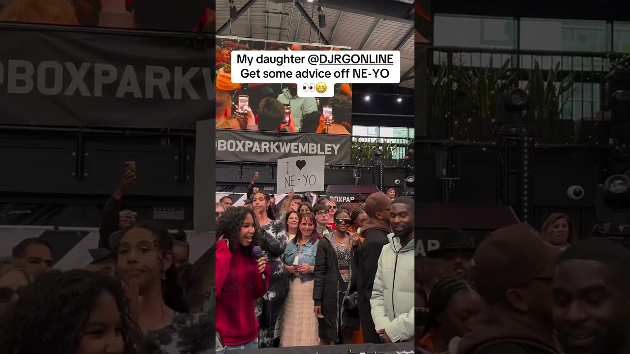 My daughter djrgonline gets some advice off neyo boxparkwembley #tiktokdj #teamag #ukdj #tiktokdj