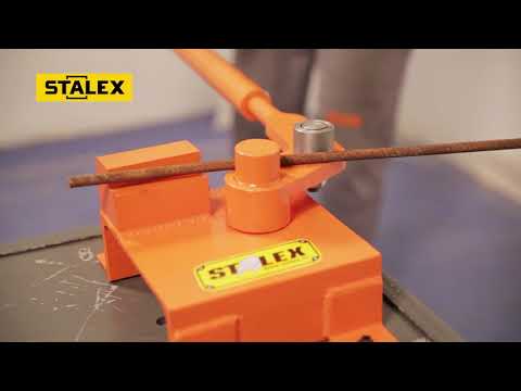 Stalex DR-20 - станок для гибки арматуры ручной sta100218, видео 5