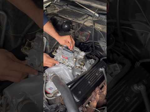 How to replace stock manifold with Edelbrock Performer on Chevy small block? #shorts #youtube #how
