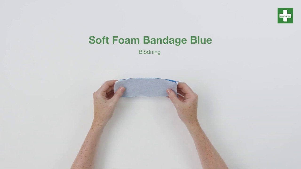 CEDERROTH Soft Foam Bandage Blue