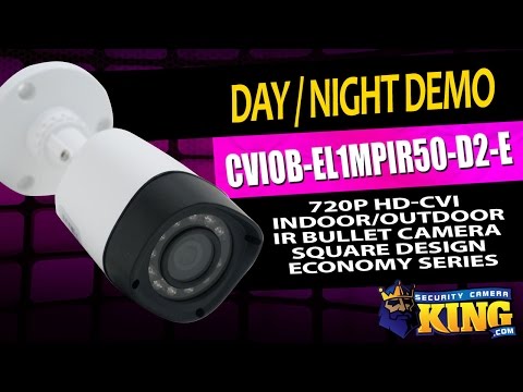 Day / Night IR Demo - CVIOB-EL1MPIR50-D2-E - 720p HD-CVI Indoor/Outdoor IR Bullet Square Economy Cam
