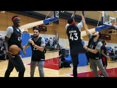 Pascal Siakam vs Fred Van Vleet . NBA Workout