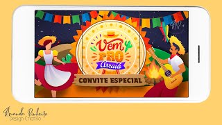 Vídeo de Convite Animado Festa Junina adulto