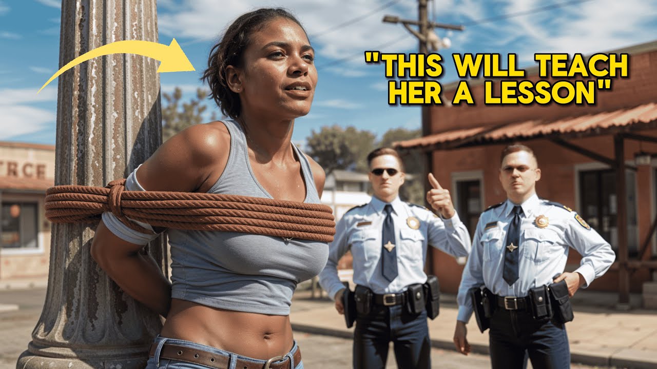 White Cops Tied a Black Woman to a Pole for Fun, Not Knowing Who Her Husband Was...