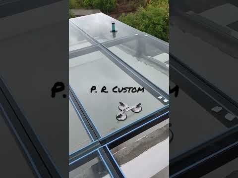 Laminated  glass roof  top view