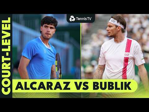 Court-Level For Carlos Alcaraz & Alexander Bublik's First Match! 🥵 | Monte-Carlo 2026 Highlights