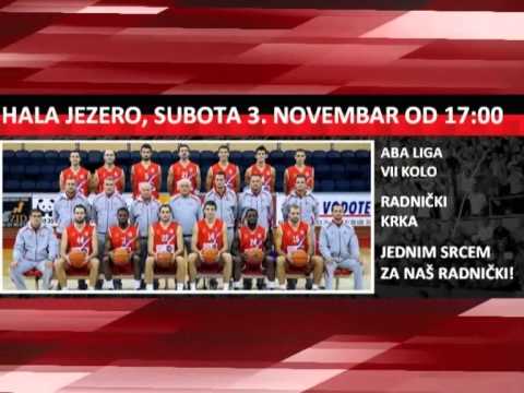 ABA LIGA: KK Radnički-KK Krka, najava 3. 11. 2012. od 17:00