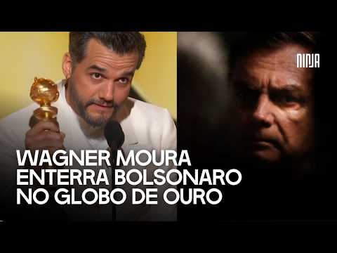🔥Wagner Moura makes history at the Golden Globes and recalls a dark period of Bolsonaro's governm...