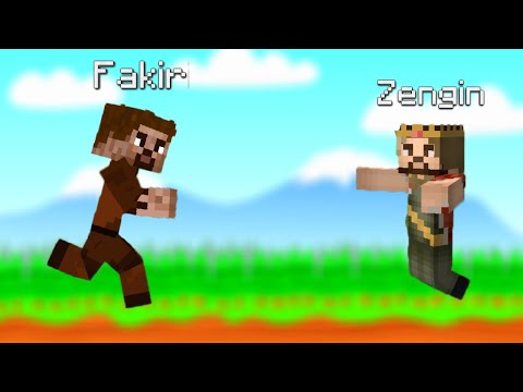 ZENGİN FAKİRİ 1000 TANE POLİSİN ARASINDAN KURTARIP KAÇIRIYOR! 😱 -Minecraft