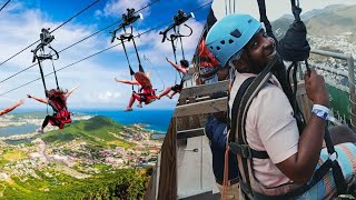 World's Steepest Zipline | St. Maarten