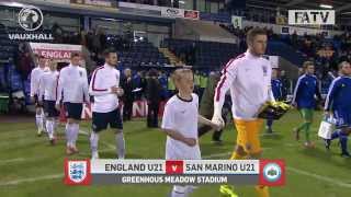 England U21s vs San Marino 9-0, Euro qualifier