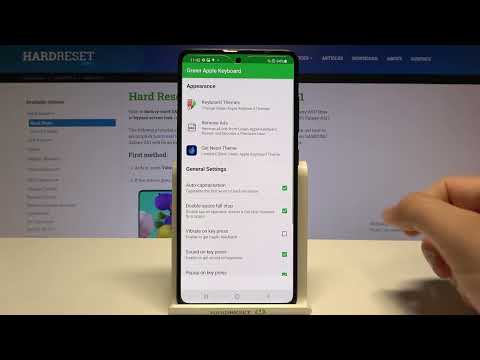 SAMSUNG Galaxy A51 - How To Download And Install iPhone Keyboard (Green Apple Keyboard)