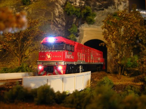 Running My Austrains NR74 Locomotive "The Ghan"