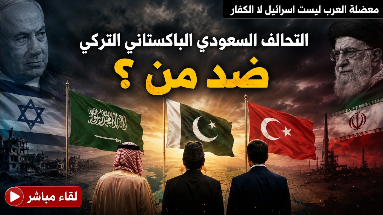 التحالف السعودي التركي الباكستاني ؛ ضد العرب و ليس ضد اسرائيل و لا ايران.