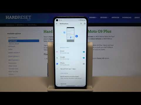 Notifications Settings – Change Notifications Customization on MOTOROLA Moto G9 Plus