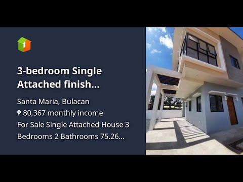 Apartamento individual de 3 quartos em anexo em Santa Maria Bulacan