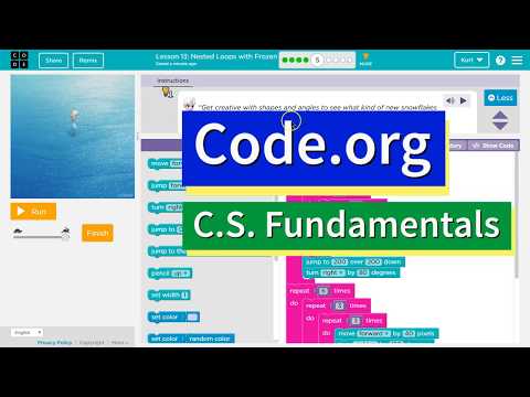 Code.org Nested Loops with Frozen Lesson 13 Puzzle 5 Answers Explained | Course E Tutorial 2021