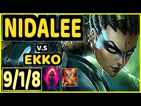 CAEDREL (NIDALEE) vs EKKO - 9/1/8 KDA JUNGLE CHALLENGER GAMEPLAY - EUW