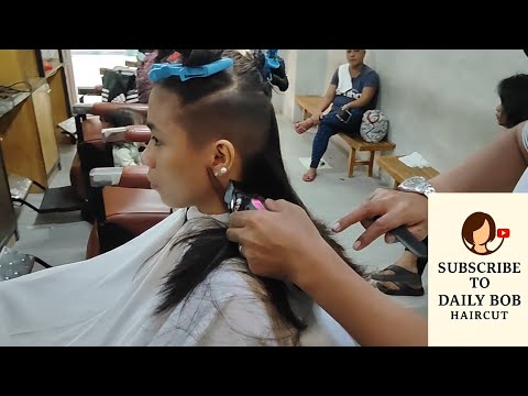 SUPER SHORT BOB HAIRCUT with UNDERCUT 