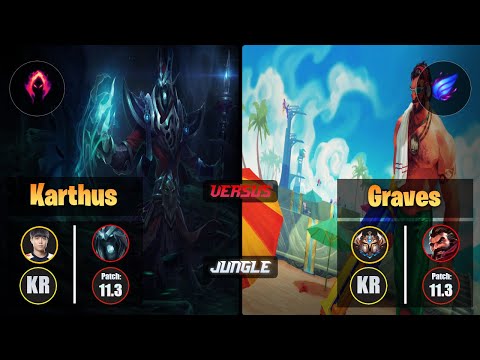 Cuzz KARTHUS (Jungle) [Dark Harvest] VS GRAVES - Challenger KR Patch 11.3
