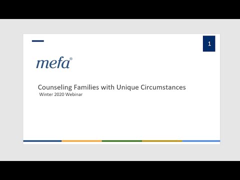 School Counselor Webinar Series: Counseling Families with Unique Circumstances