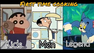Types Of People During First Time Cooking meme